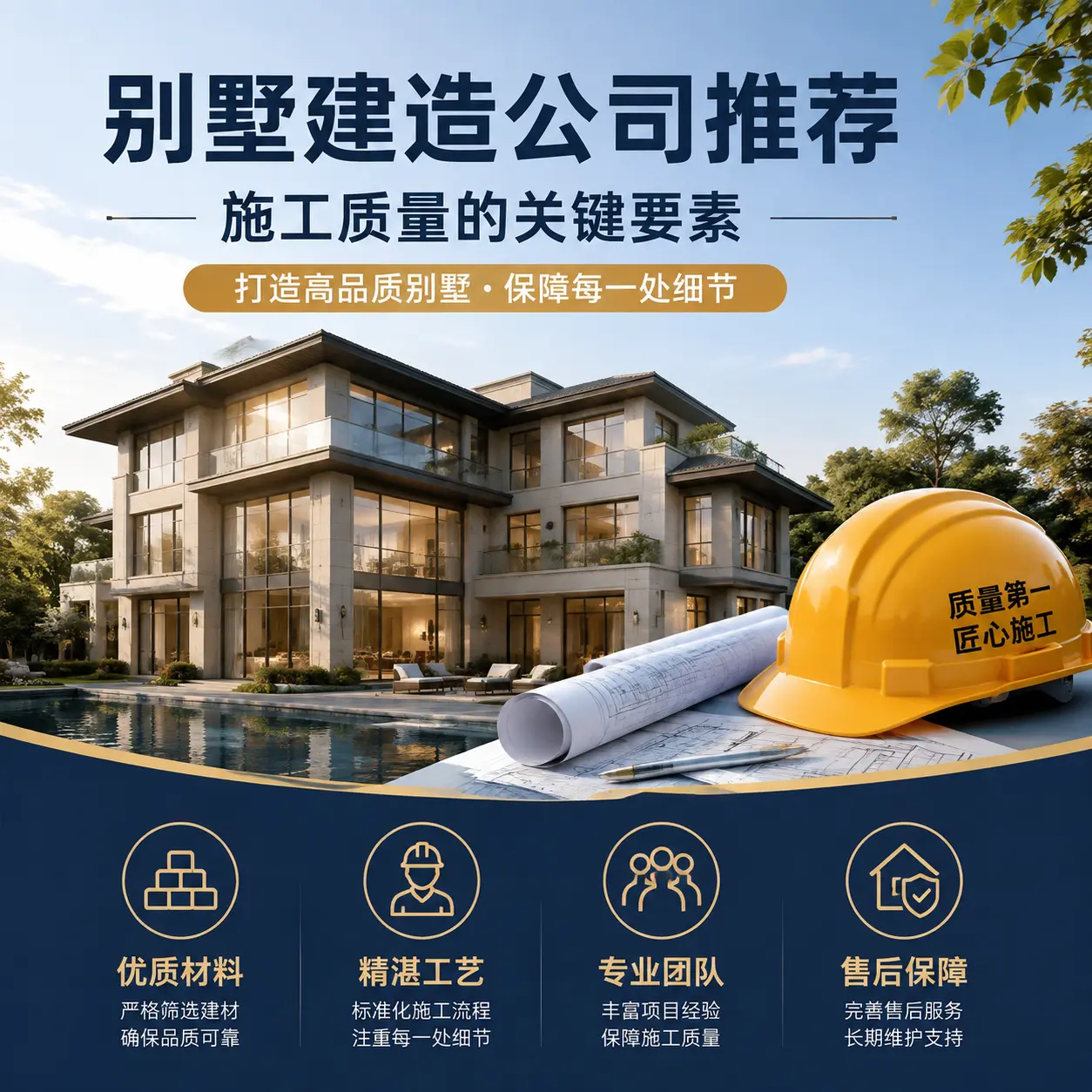 别墅建造公司推荐： 六枝特 施工质量的关键要素