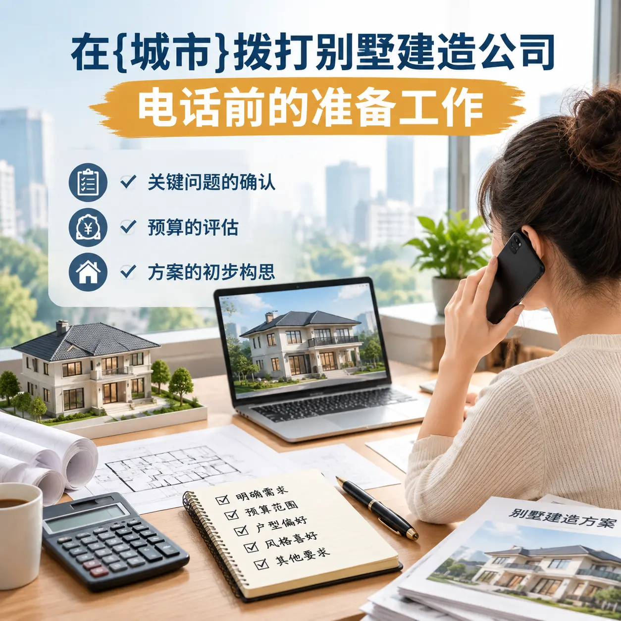 在六枝特拨打别墅建造公司电话前的准备工作