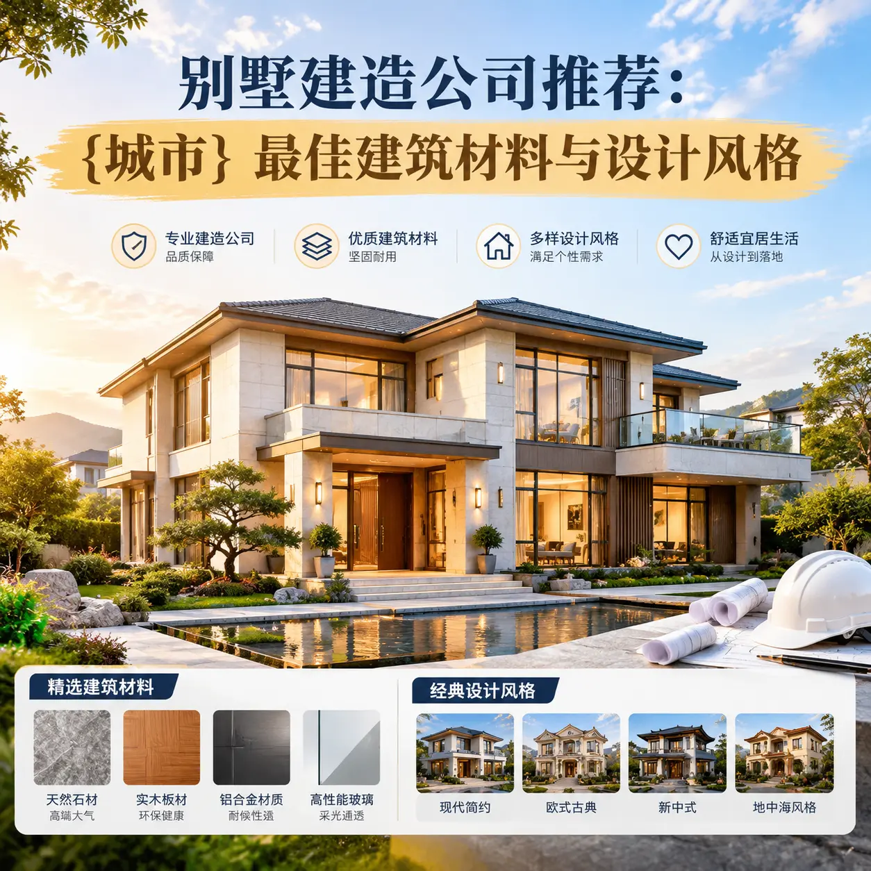 别墅建造公司推荐： 六枝特 最佳建筑材料与设计风格